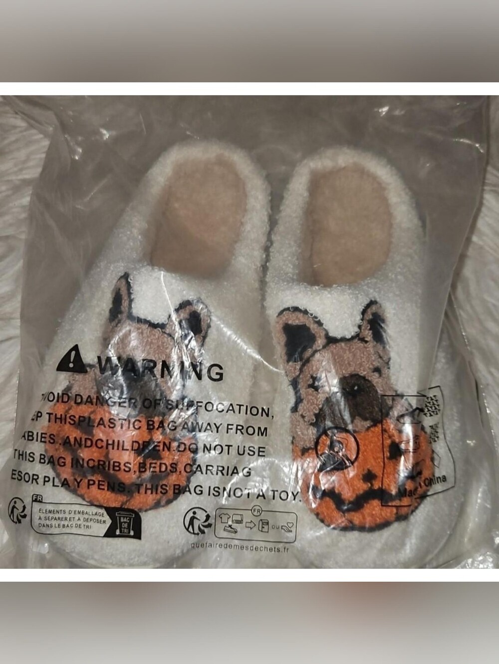 🎃🎃Frenchie Halloween Slippers🎃🎃 - Picture 8 of 9
